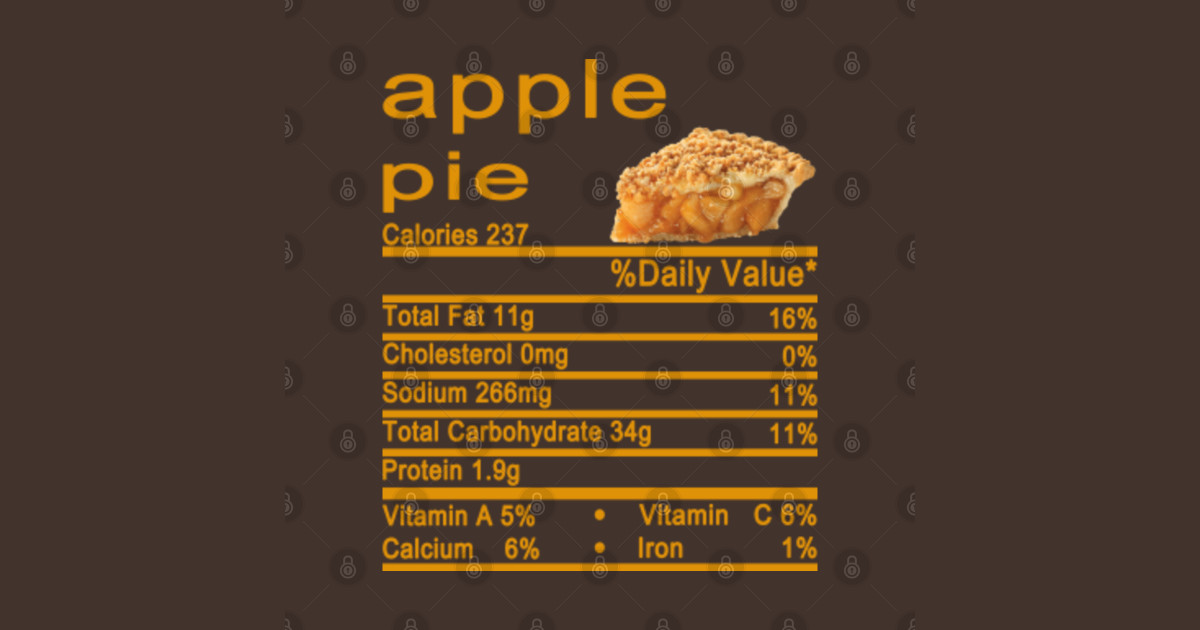 Apple Pie Nutrition Thanksgiving Apple Pie Nutrition T Shirt TeePublic apple-pie-nutrition-thanksgiving-apple-pie-nutrition-t-shirt-teepublic