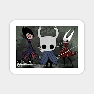 Hollow Knight, Hornet, Grimm (Fan Art) Magnet