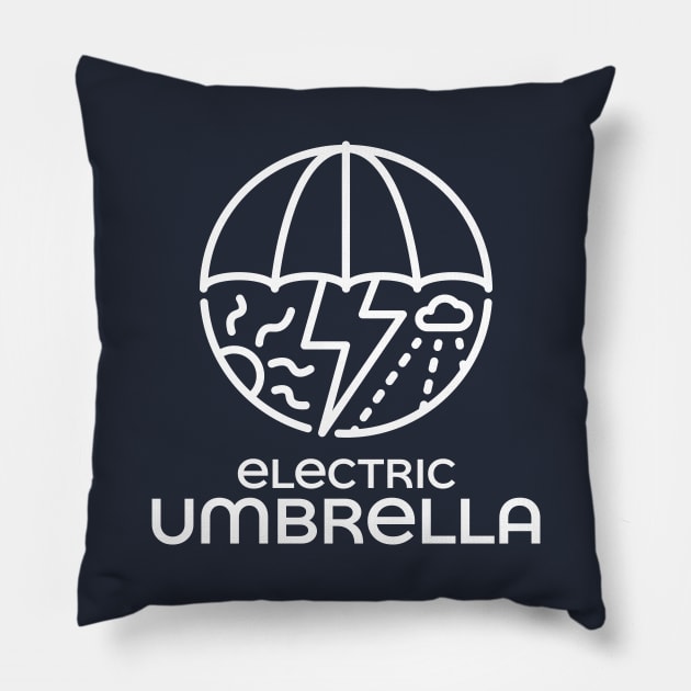 Electric Umbrella New Epcot Logo Style Pillow by GoAwayGreen