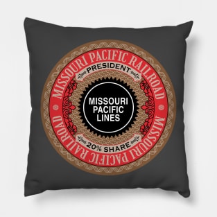 Missouri Pacific Railroad - MoPac (18XX Style) Pillow