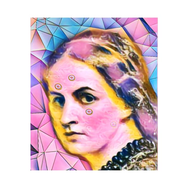 Anne Bronte Pink Portrait | Anne Bronte Pink Artwork 5 by JustLit