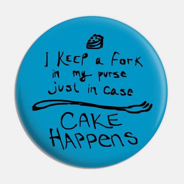 Cake Happens Pin by SeascapeArtist