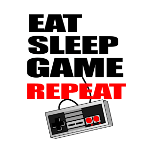 Funny Eat Sleep Game Repeat Gamer t-shirt T-Shirt