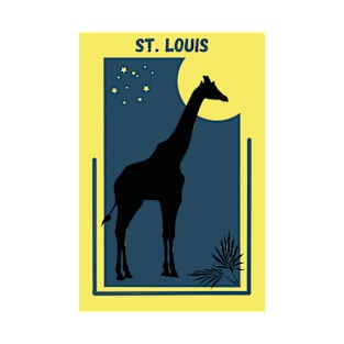 Zoo Vintage Style Geometric Modern Poster for the City of Saint Louis T-Shirt