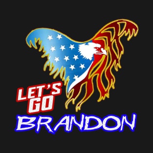 LET'S GO BRANDON - Eagle American Red White & Blue Pride Back T-Shirt