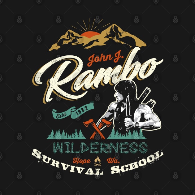 Rambo Wilderness Survival School by Alema Art