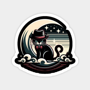 Midnight Moon Cat Magnet