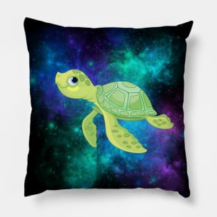 Galaxy Space Sea Turtle Pillow