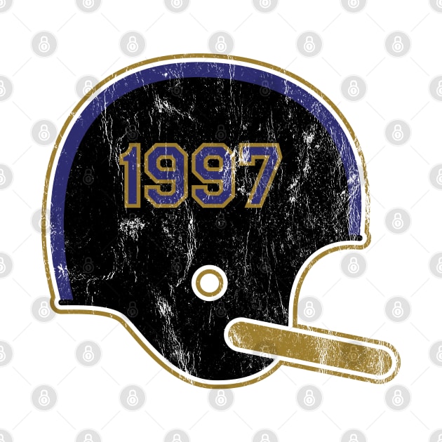 Baltimore Ravens Year Founded Vintage Helmet by Rad Love