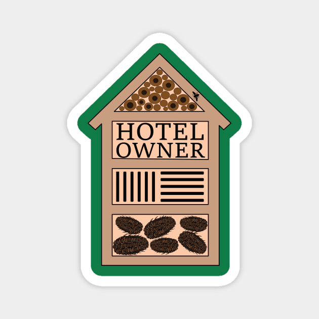 Insect hotel Magnet by SpassmitShirts