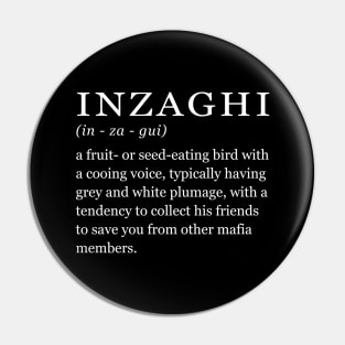 inzaghi (vincenzo cassano) BLACK BG Pin