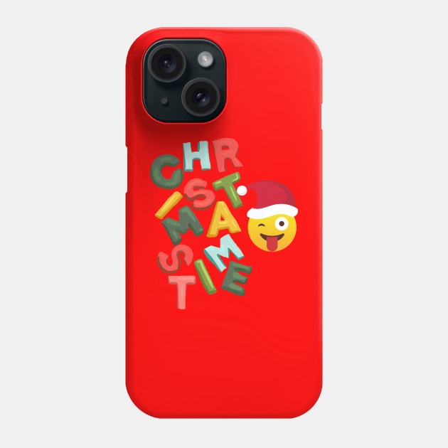 FUNNY Face Colorful CHRISTMAS Phone Case by O.M design