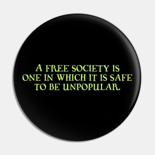 A free society is Pin