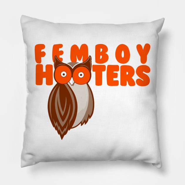 femboy hooters Pillow by remerasnerds