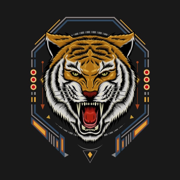 Tiger roar emblem by AGORA studio