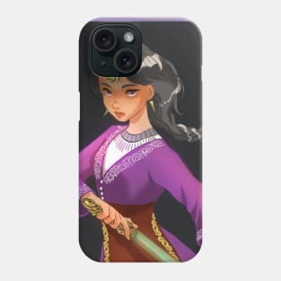 warrior gril Phone Case