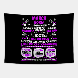 March Born Tapestry