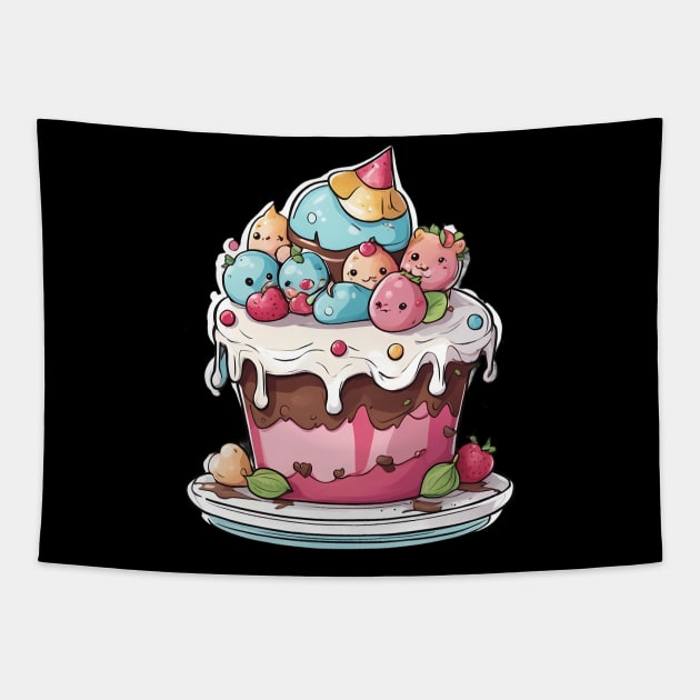 Cake Decorating Tapestry by animegirlnft