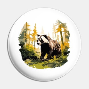 Badger Lover Pin