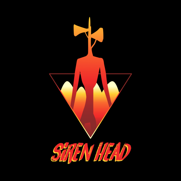 Siren head geometric by Jackson Lester