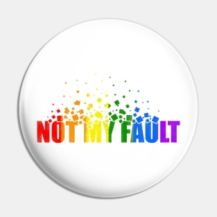 not my fault quotes themed graphic design by ironpalette Pin