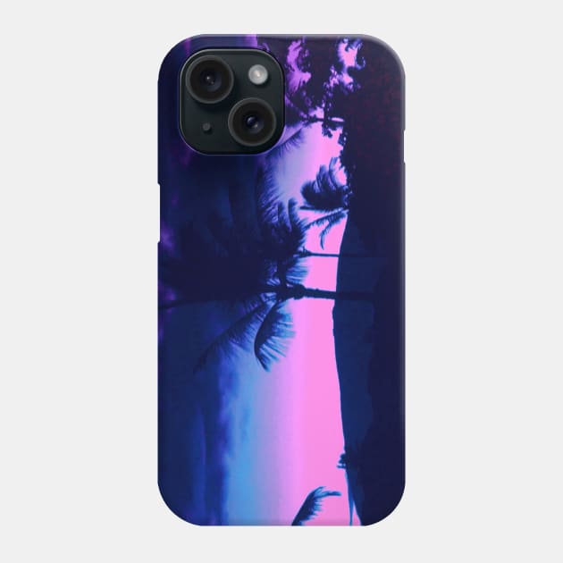 Vapor Sunrise Mauna Kea Phone Case by lofi_retrowave