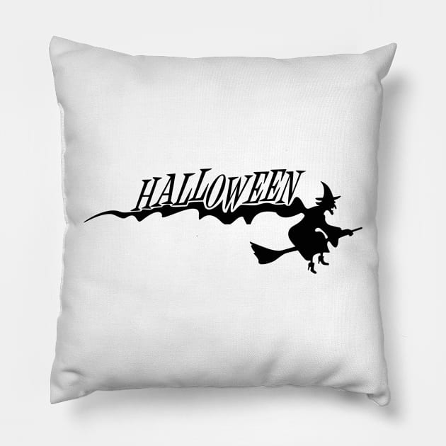 Halloween witch Pillow by D's Tee's