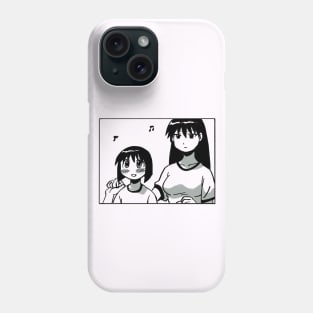 Mudwizard draws that panel of kaori and sakaki dancing together / azumanga daioh Phone Case