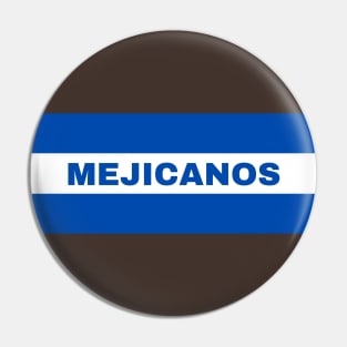 Mejicanos City in El Salvador Flag Colors Pin