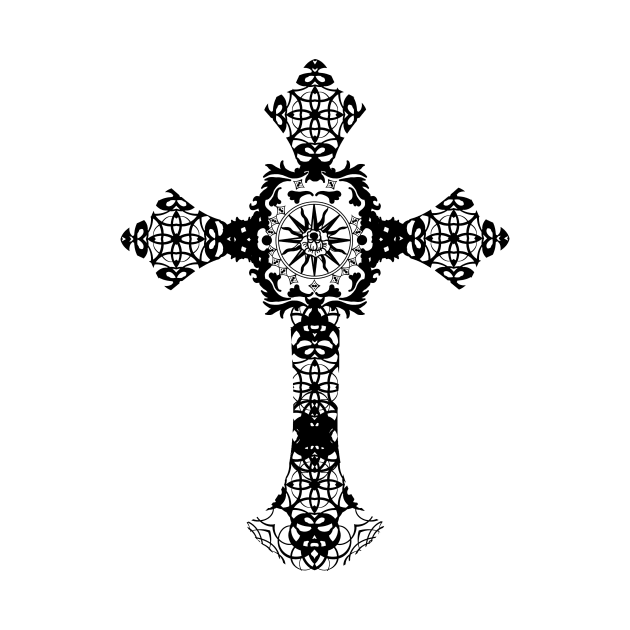 MINIMAL GOTHIC CROSS by GloriaSanchez