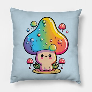 Trippy Mushroom, Chow Character, magic world Pillow