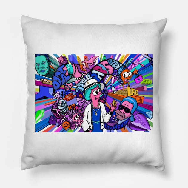 world of INOMUSIKI Pillow by INOMUSIKI