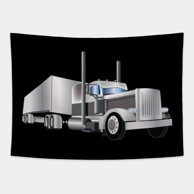 trucking shirt Tapestry by kenjones