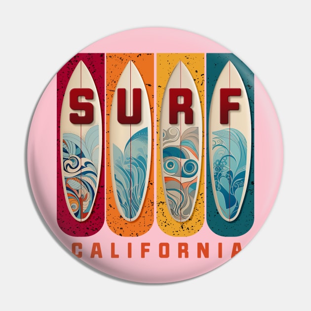 Surf California Pin by DavidLoblaw