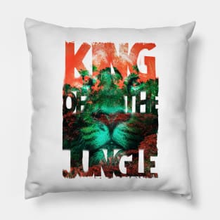 Lion In The Wild King Of The Jungle Pillow