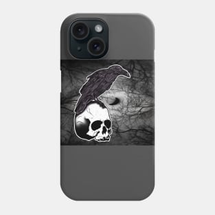 Crow and Skull Phone Case