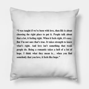 Fleabag Quote - Priest on love Pillow