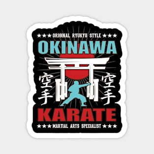 Cool Karate Do Martial Arts Design With Kanji Magnet