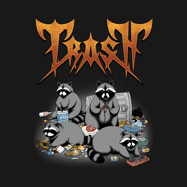 Trash Metal Raccoons by pigboom