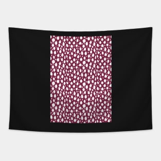 Red and White Spot Dalmatian Pattern Tapestry