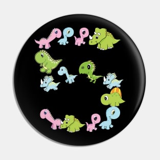 Kids dinosaur th birthday gift Pin