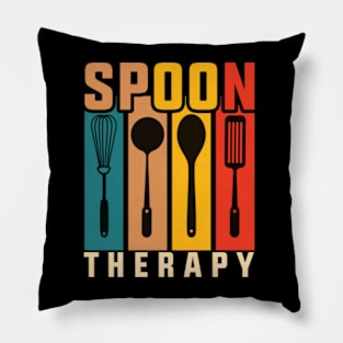 Spoon Therapy Humor Pillow