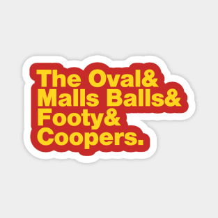 Adelaide (COOPERS gold print) Magnet