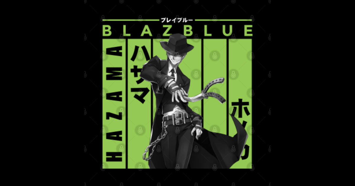 Hazama Hanoka Green Blazblue Sticker TeePublic