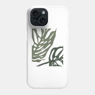 Tropical leaf detail Phone Case