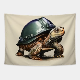 Tortoise with Helmet Tapestry