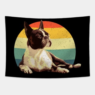 Cool Boston Terrier Art For Men Women Boston Terrier Lovers Tapestry