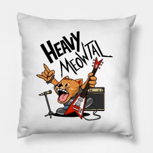 Heavy Meowtal Pillow