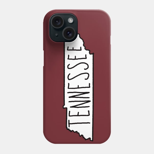 The State of Tennessee - No Color Phone Case by loudestkitten