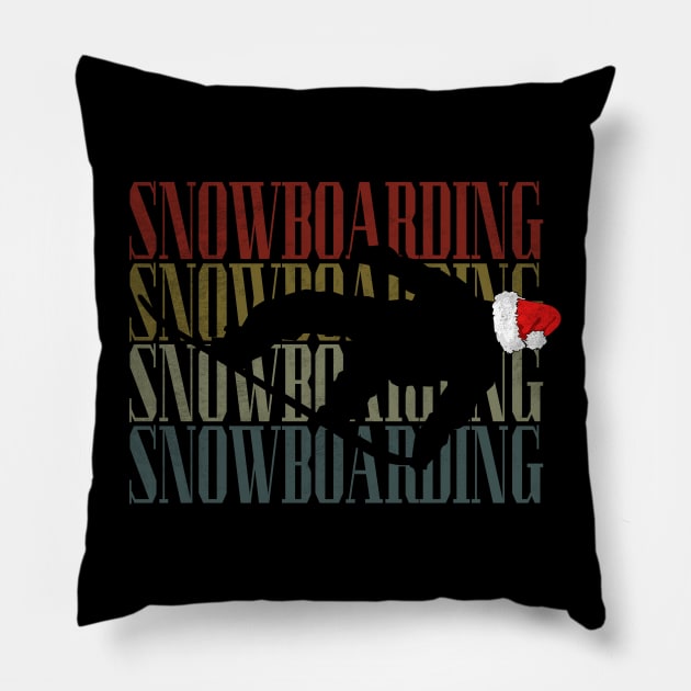 snowboard Pillow by SpaceImagination